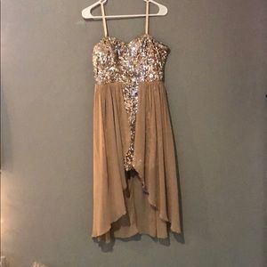 gold prom dress